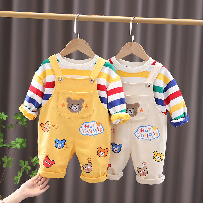 Baby's Top Overalls Suit