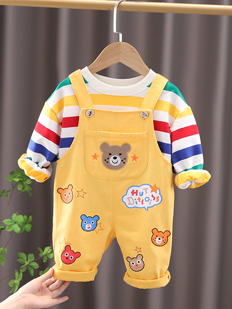 Baby's Top Overalls Suit