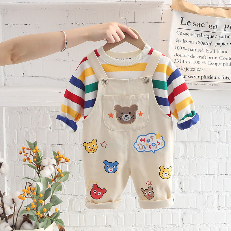 Baby's Top Overalls Suit