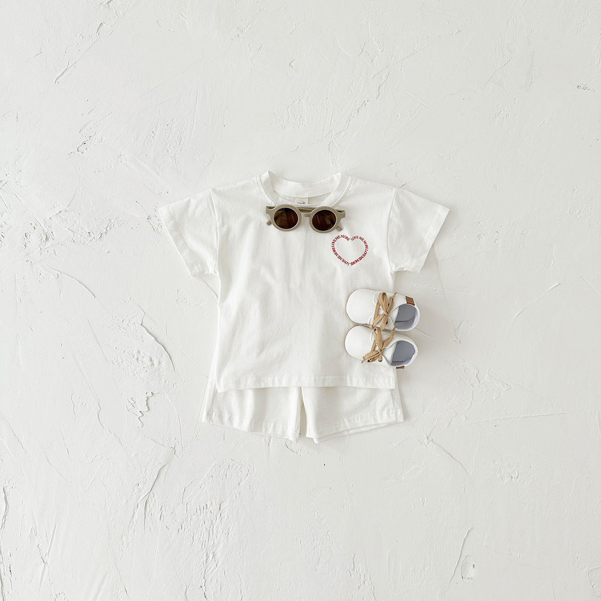 Heart Print Kids two-piece Set