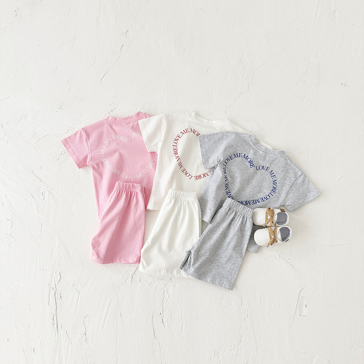 Heart Print Kids two-piece Set